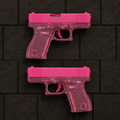 Glock | Şeffaf Pembe Su Tabancası – Otomatik Basınçlı Güçlü Su Atışı